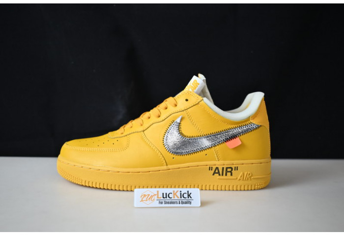 nike air force 1 low ow university gold metallic silver dd1876-700