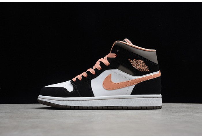 air jordan 1 mid “apricot agate”   dh0210-100