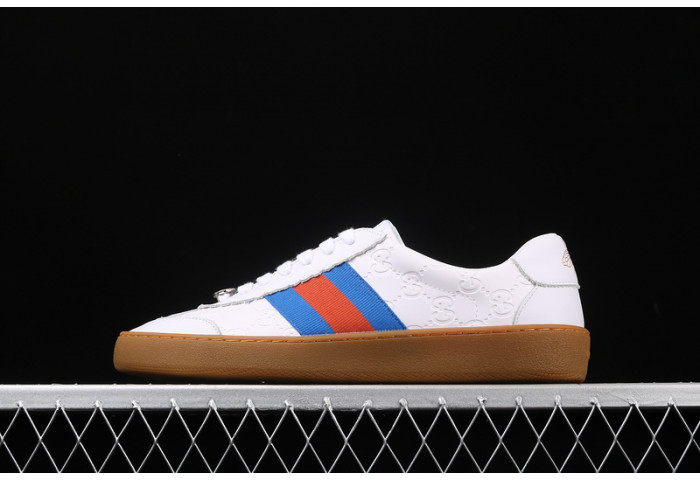 gc jbg leather and sued white