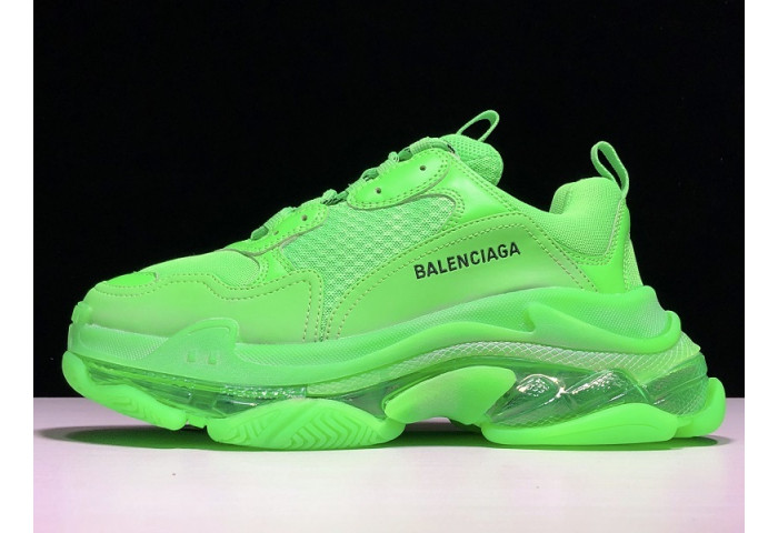 balenga triple s neon green clear sole 541624 w09ol 3801