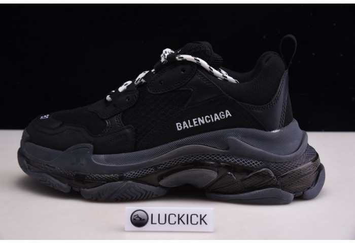 balenga triple s black clear sole 544351 w09o 11000