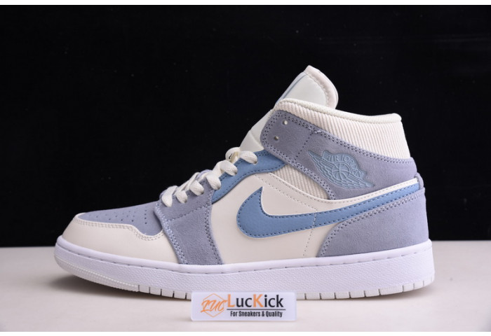 jordan 1 mid mixed textures blue da4666-100