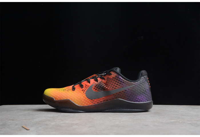nike zoom kobe 11 em sunset red black yellow  836184-805