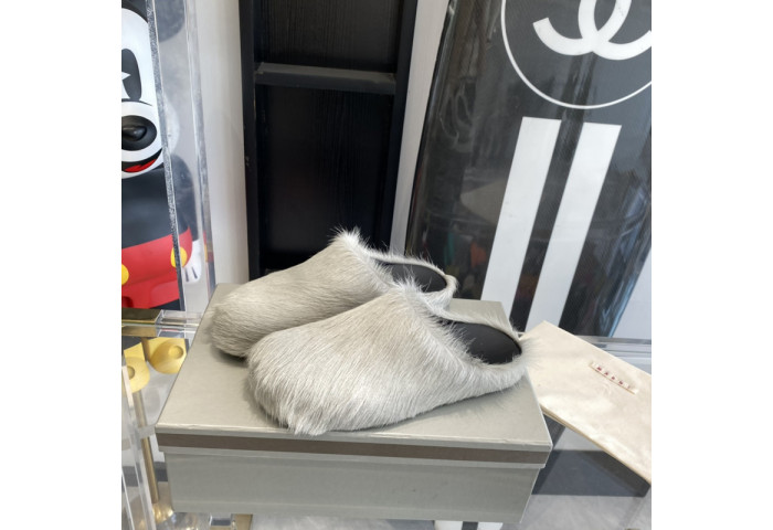 ma slide white fussbett sabot loafers mar-010