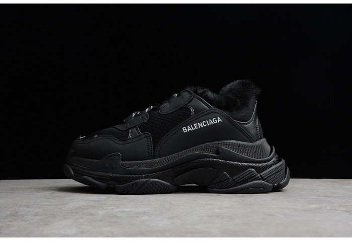 balenga triple s black clear sole 668563-w3cq5-1000