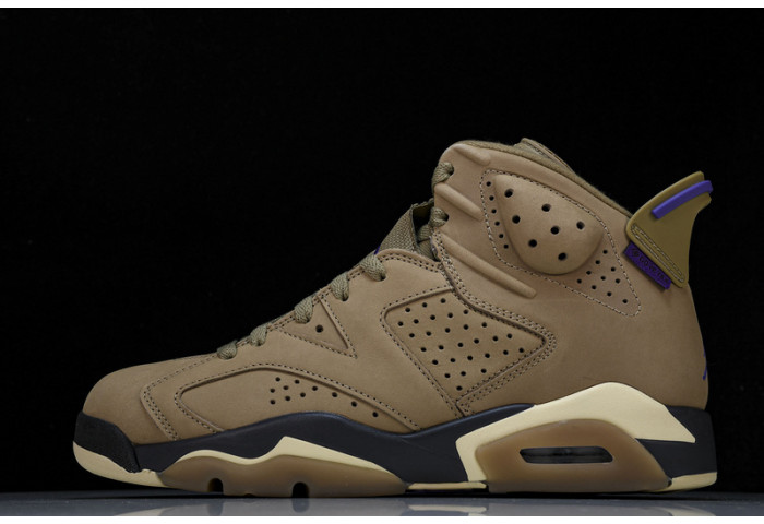 air jordan 6 gore-tex brown kelp fd1643-300