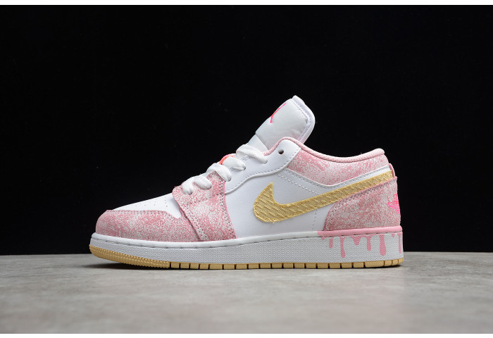 jordan 1 low paint drip (gs) cw7104-601