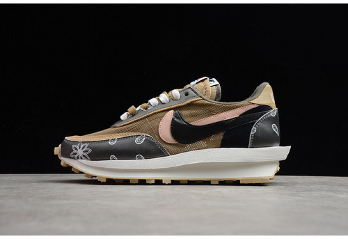 nike ldwaffle x sacai black parachute beige cv5053-001