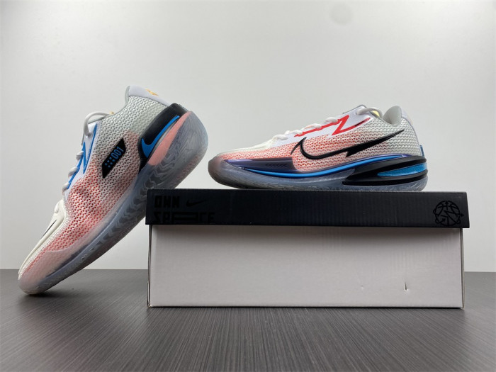 nike air zoom g.t. cut white black  blue cz0176-101
