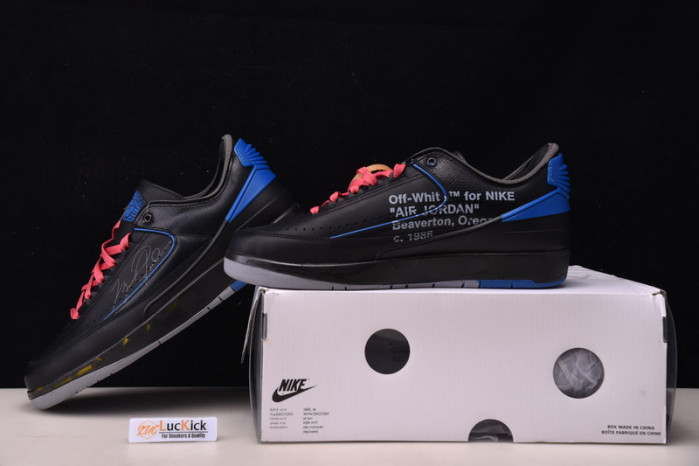 jordan 2 retro low sp ow black blue dj4375-004