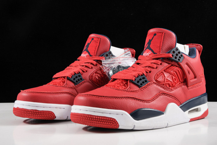 air jordan 4 iv retro fiba gym red black white cl1184-617