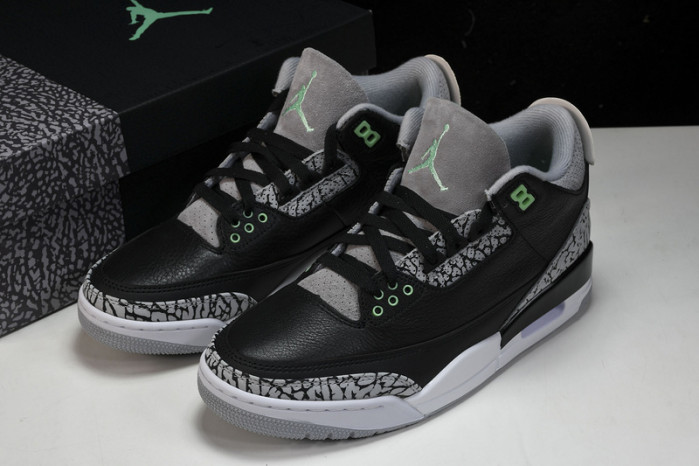 air jordan 3 retro  "green glow"  ct8532-031