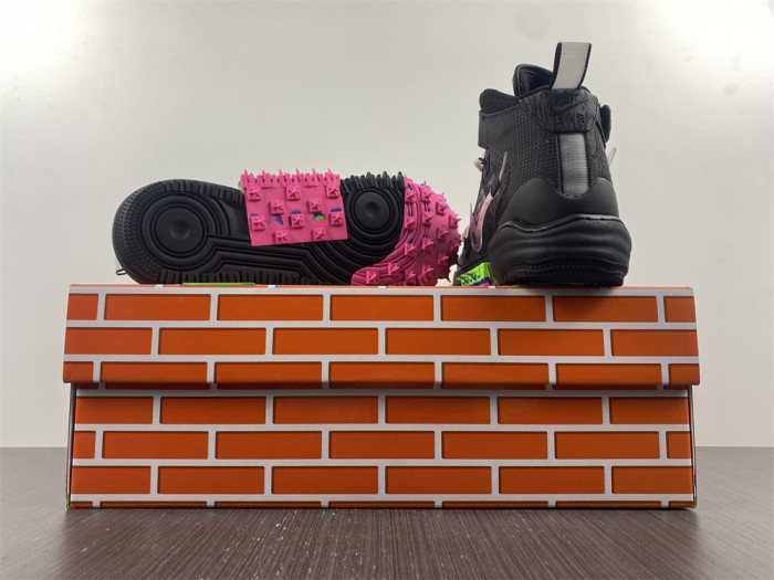 ow x nike air force 1 mid “black”  do6290-001