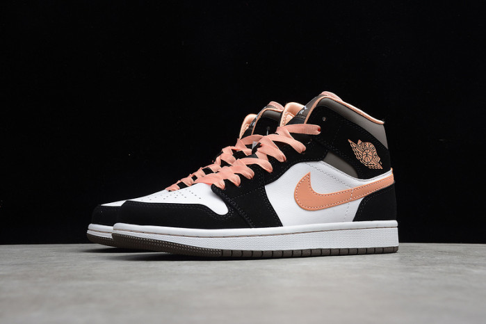 air jordan 1 mid “apricot agate”   dh0210-100