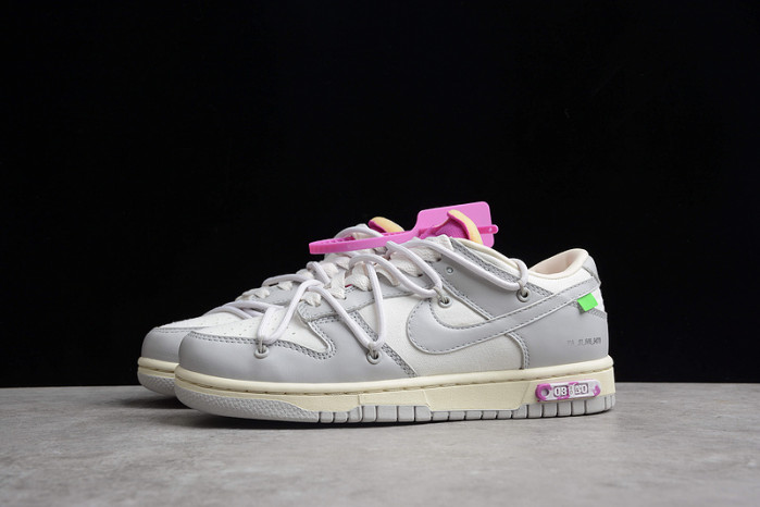 nike dunk low off-white lot 3 - dm1602-118