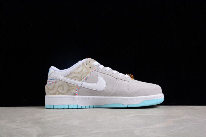nike dunk low barbershop grey    dh7614-500