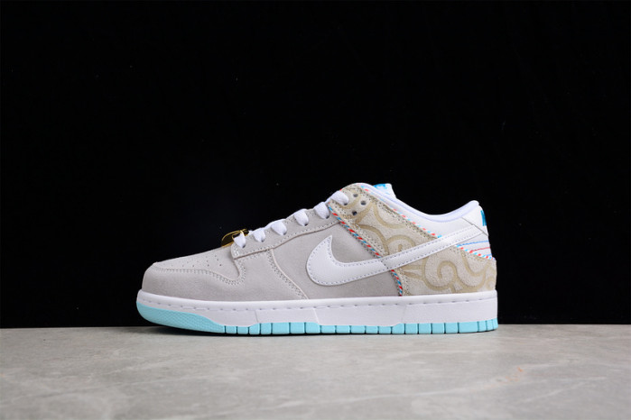 nike dunk low barbershop grey    dh7614-500