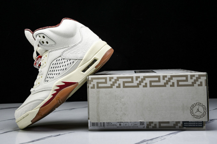 Air Jordan 5 "El Grito" Sail and Dark Pony HF8833-100