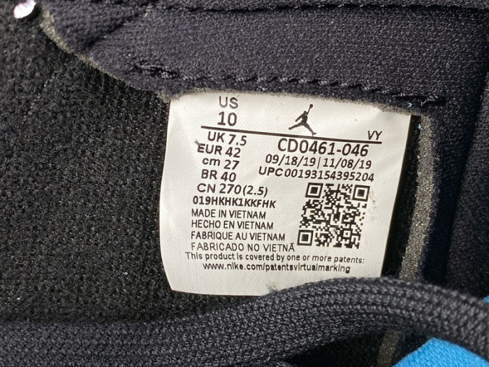 jordan 1 retro high nc to chi leather (w) cd0461-046