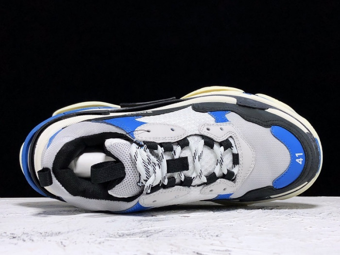 balenga triple s black blue 536737w09oh1007