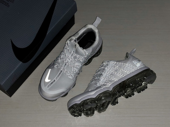 nike air vapormax run utility white reflect silver (w) aq8811-100