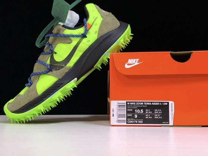 nike zoom terra kiger 5 ow electric green (w) cd8179-300