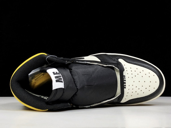 jordan 1 retro high "not for resale" varsity maize 861428-107