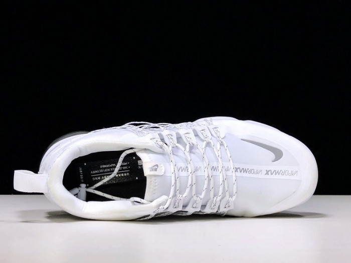nike air vapormax run utility white reflect silver (w) aq8811-100