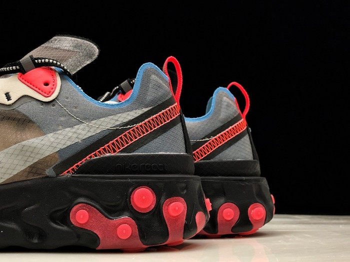 nike react element 87 blue chill solar red aq1090-006