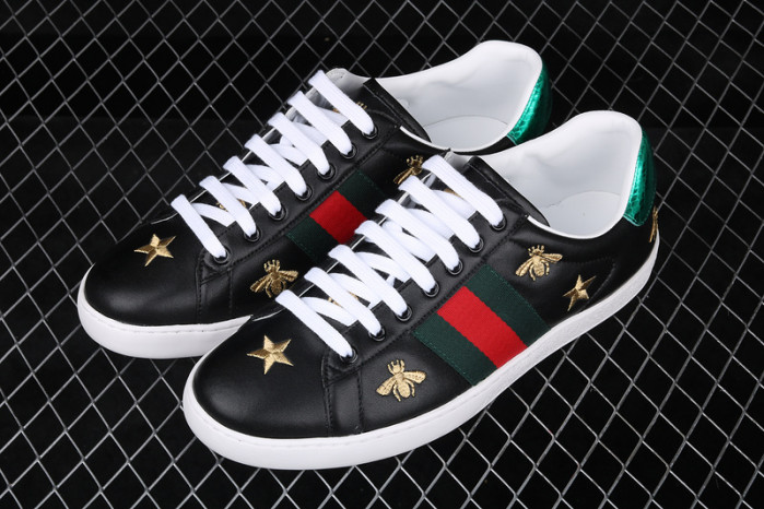 gc ace embroidered low-top blackstar