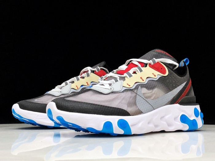 nike react element 87 dark grey photo blue aq1090-003