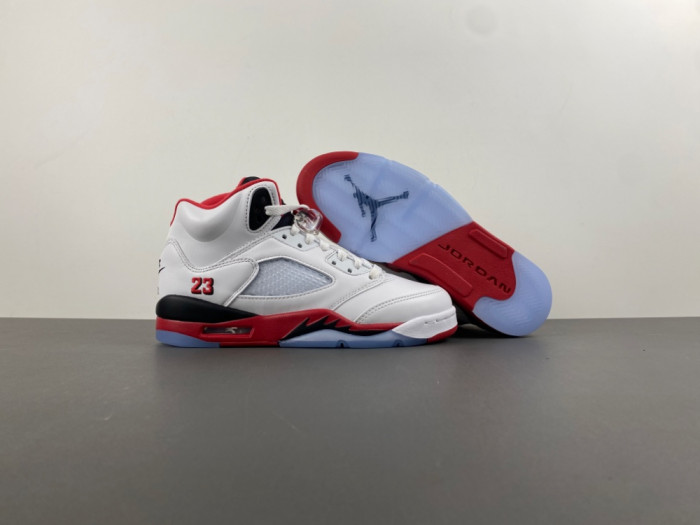 Air Jordan 5 “Fire Red Black Tongue” HQ7980-101