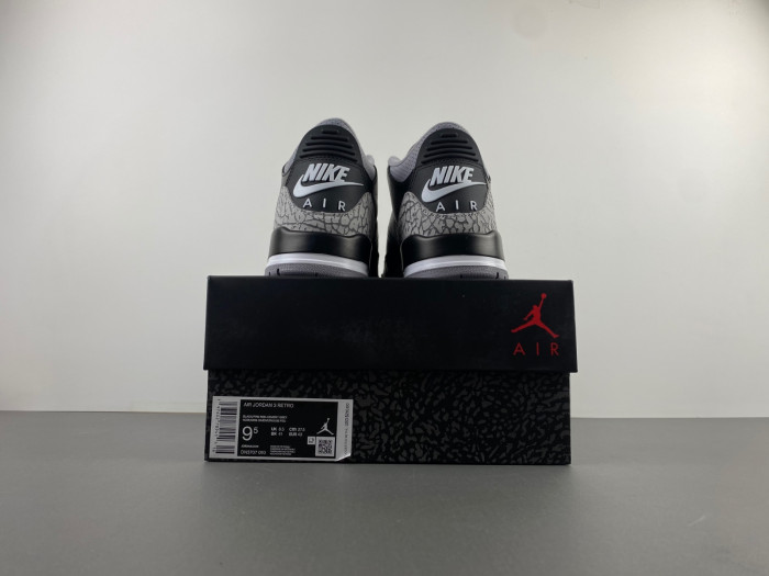 air jordan 3  “black cement”  dn3707-010