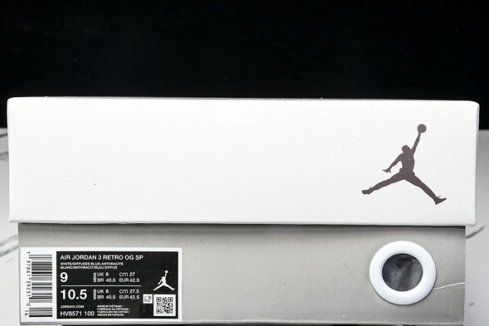 Ma Maniére x Air Jordan 3 OG SP “Diffused Blue” HV8571-100