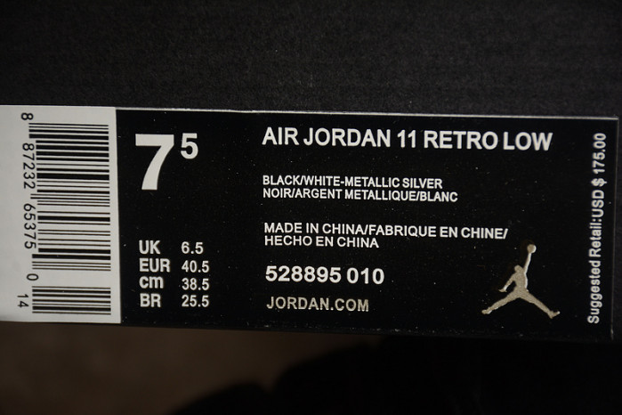 jordan 11 retro low  528895-010