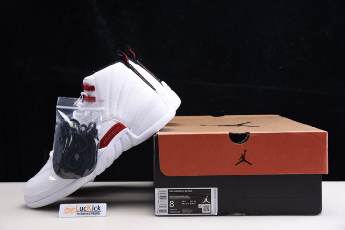 jordan 12 white flame red ct8013-106
