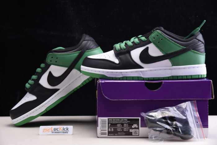 nike sb dunk low classic green bq6817-302