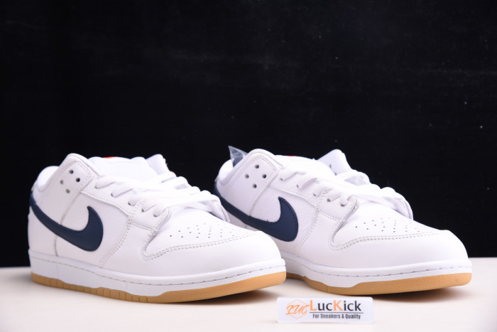 nike sb dunk low orange label white navy cz2249-100