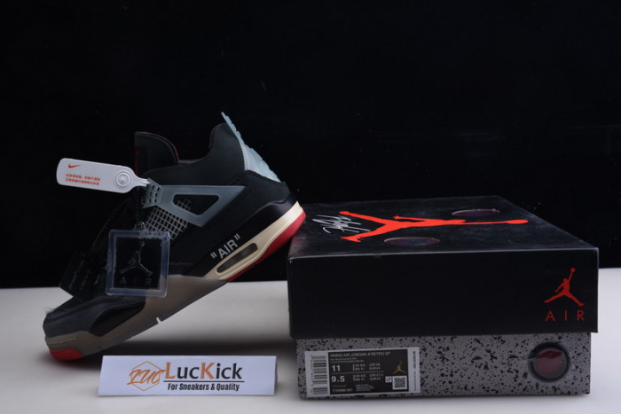 jordan 4 ow x air jordan 4 “bred” cv9388-001