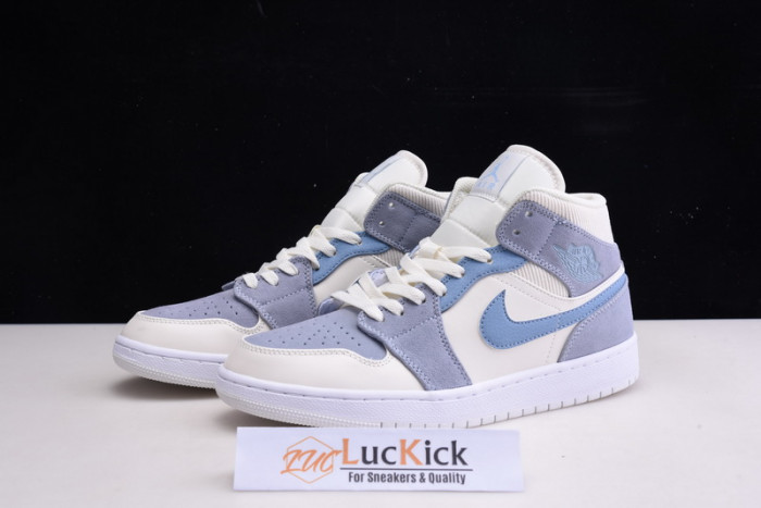 jordan 1 mid mixed textures blue da4666-100