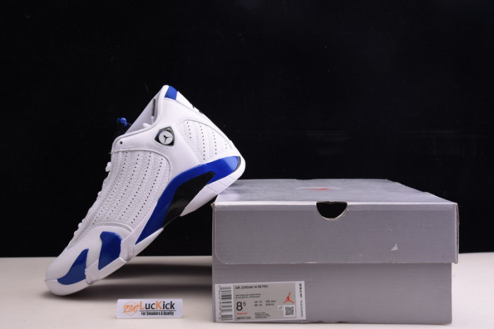air jordan 14 retro white hyper royal 487471-104