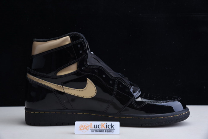 jordan 1 retro high black metallic gold (2020) 555088-032