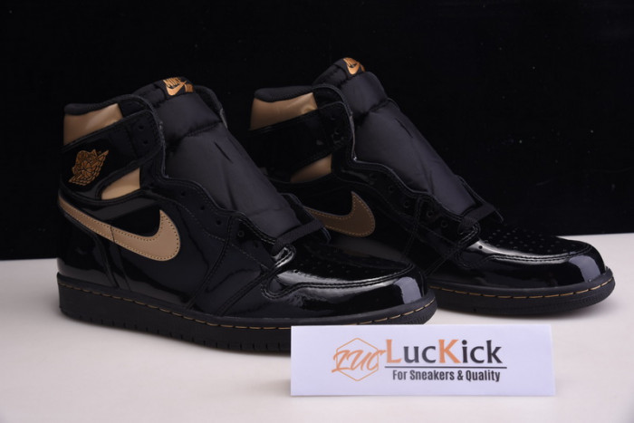 jordan 1 retro high black metallic gold (2020) 555088-032