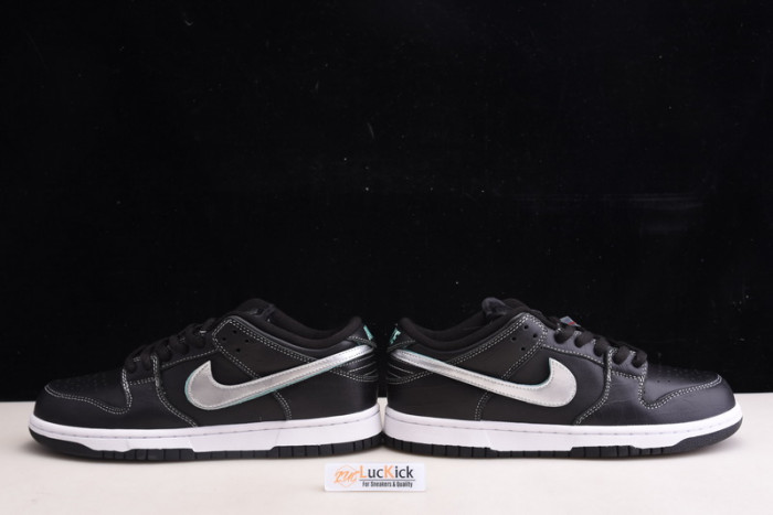 nike sb dunk low Di*m*nd s*pply co black Di*m*nd bv1310-001