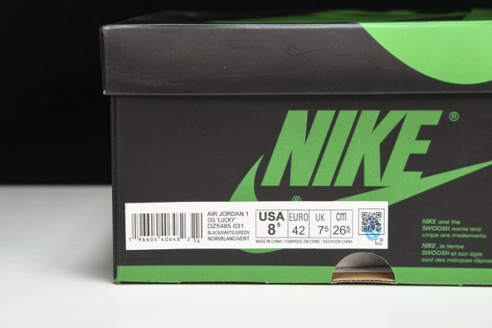 air jordan 1 high og "lucky green"  dz5485-031