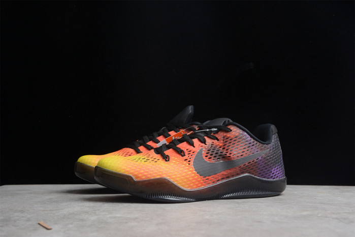 nike zoom kobe 11 em sunset red black yellow  836184-805