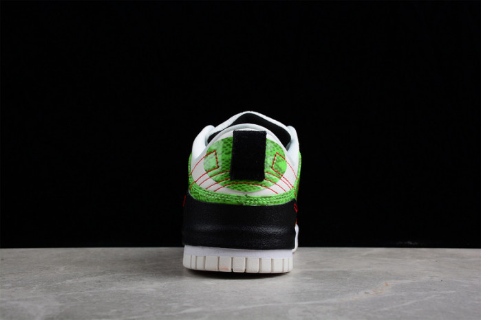 nike dunk low disrupt 2 green snakeskin dv1491-101