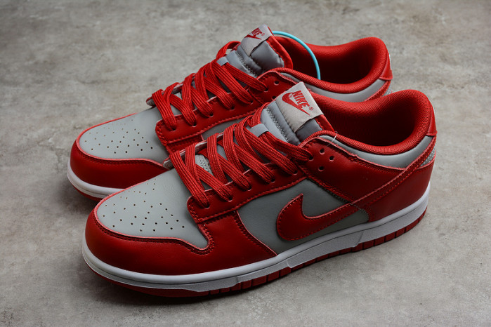 nike dunk low retro medium grey varsity red dd1391-002