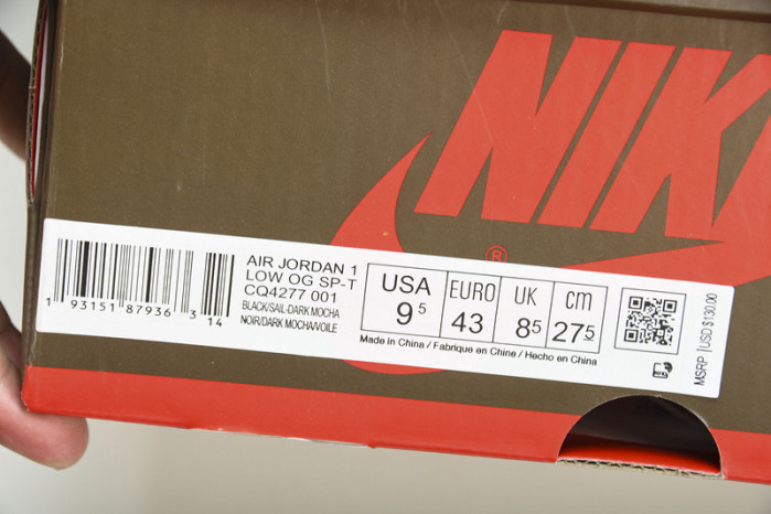 Jordan 1 Retro Low OG SP Travis Scott CQ4277-001