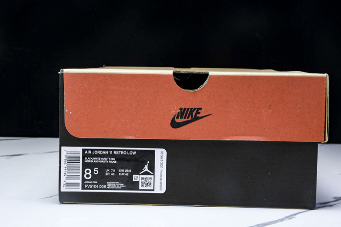 Air Jordan 11 Low “Bred” FV5104-006